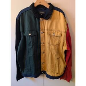 PacSun Mens Denim Multicolored Jean Jacket